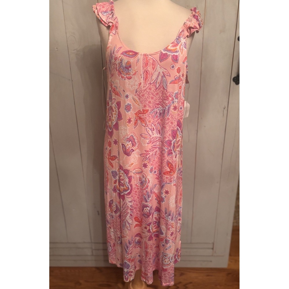 Ellen Tracey  Sleeveless mid Nightgown with‎ Soft Bra ellen tracey size small